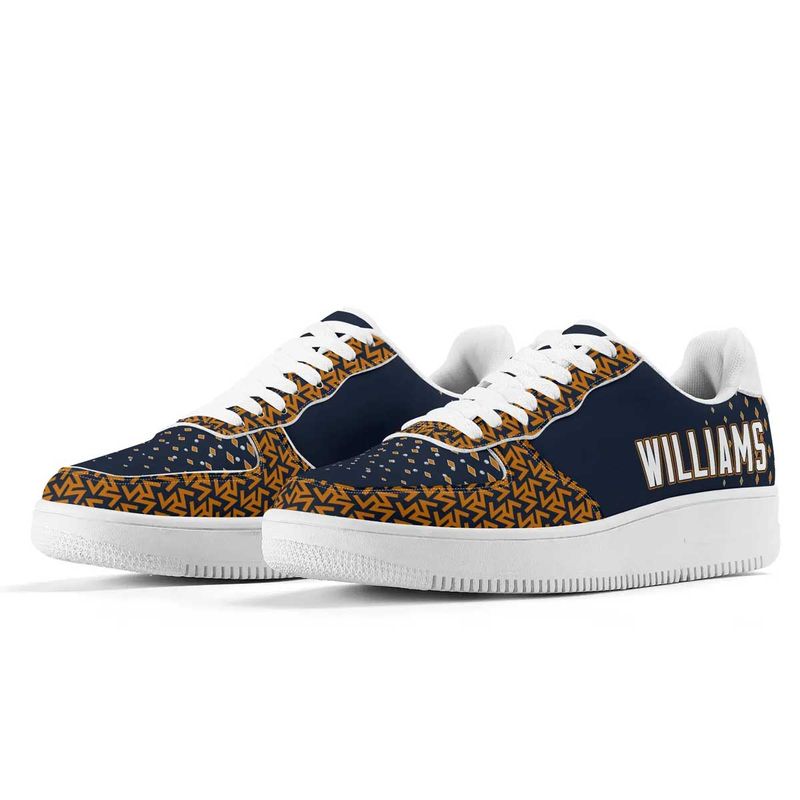 Customized Superfan Geometric Pattern Vegan Leather Court Shoes