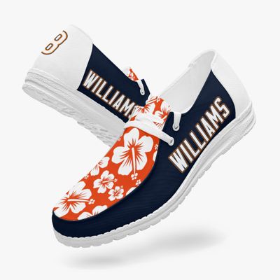 Customized Superfan Loafer with Tropical Hibiscus Pattern Customized Superfan Loafer with Tropical Hibiscus Pattern