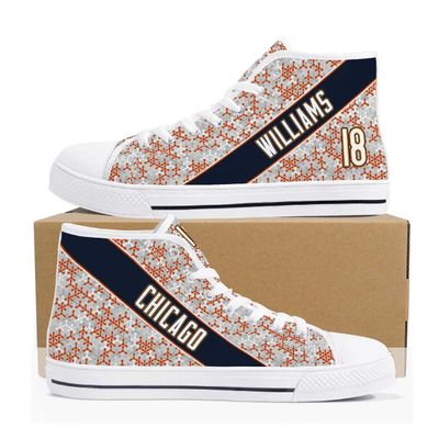 Customized Superfan Geometric Camo Style Canvas High Tops Customized Superfan Geometric Camo Style Canvas High Tops