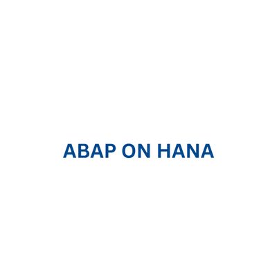 ABAP on HANA With BTP
