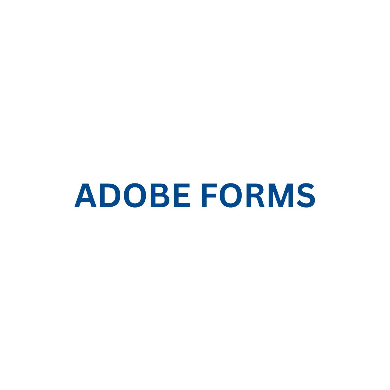 Adobe Forms For 1 Month