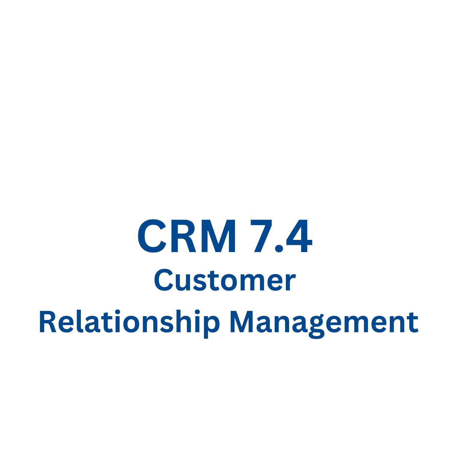 SAP CRM 7.4