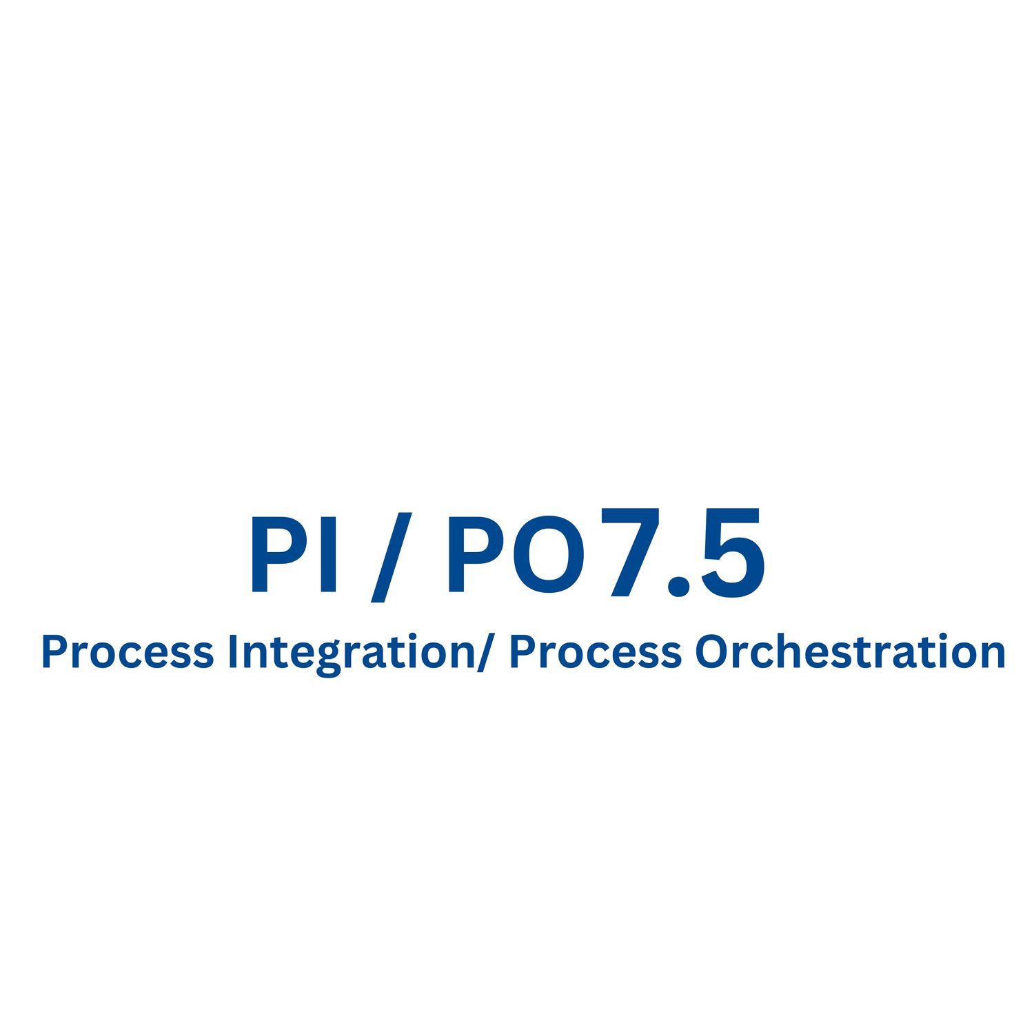 SAP PI/PO 7.5