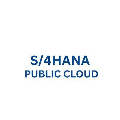 SAP S/4HANA Public Cloud