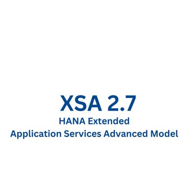 SAP HANA XSA 2.7
