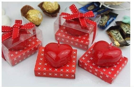 Velas forma corazón