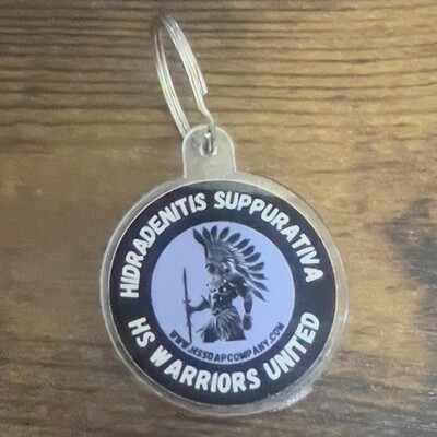 HS Warriors Awareness Keychain