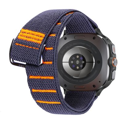 Elastic Band Compatible with SAMSUNG watch Ultra 7 6 5 4 3 2 1 Strap Nylon Fabric Sport Loop Stretchy Adjustable Strap fits Samsung Galaxy 40 42 44 45 46mm Active Classic G Hook and Loop