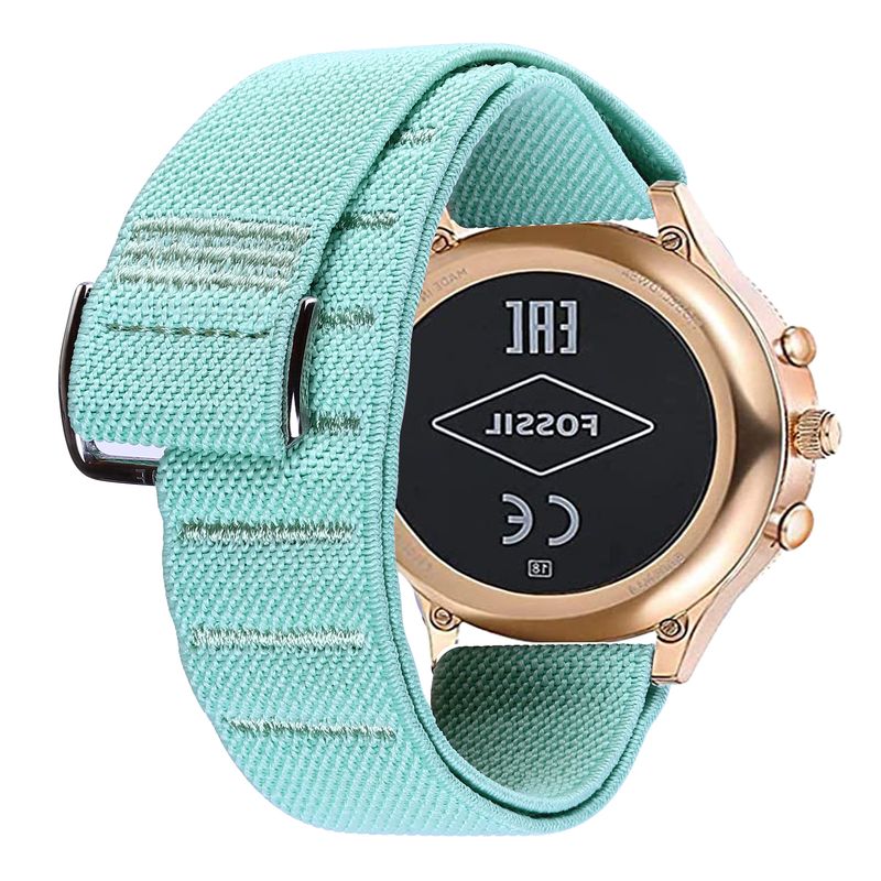 Elastic Sport Band for FOSSIL Watch Replacement G Hook and Loop Strap Alpine Loop