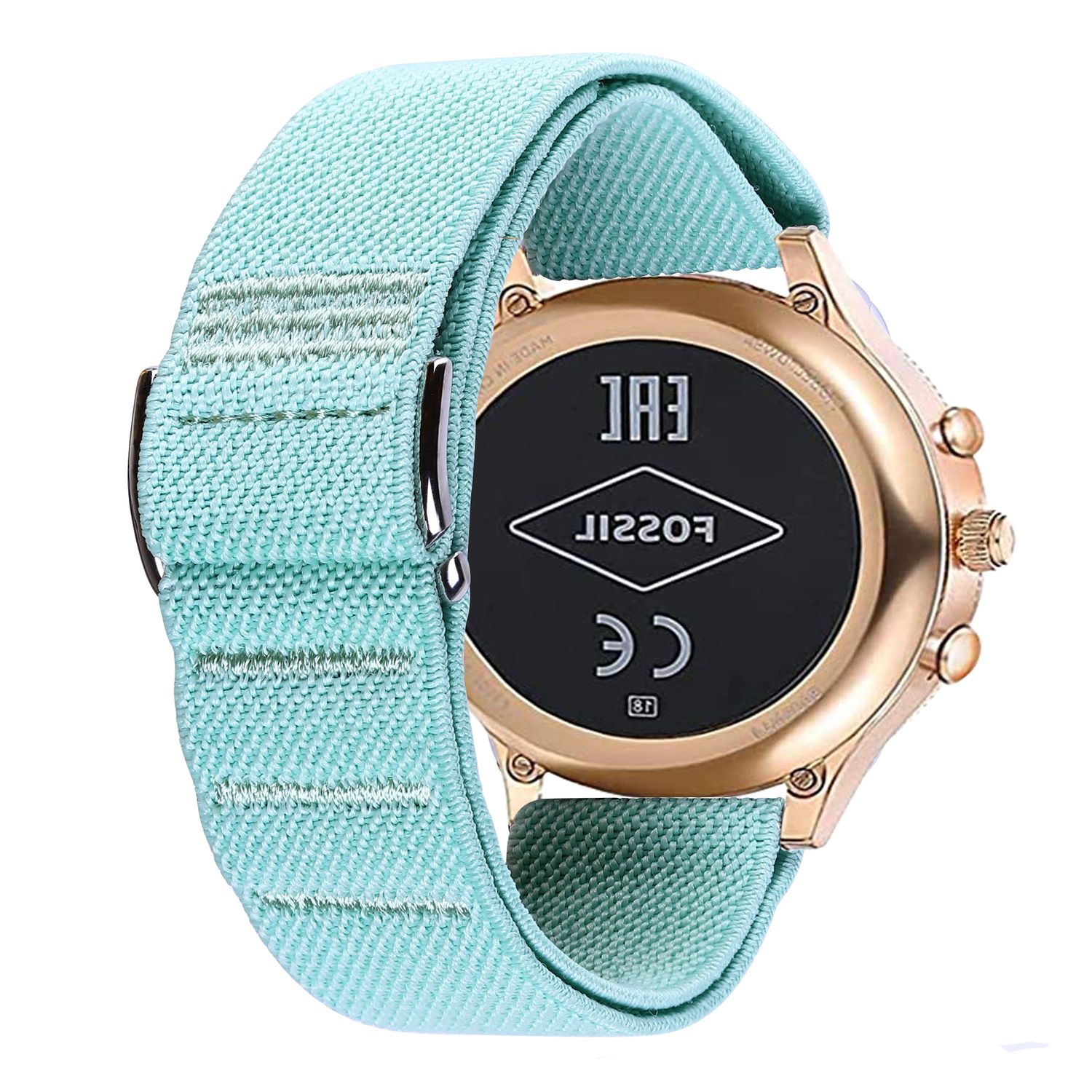 Elastic Sport Band for FOSSIL Watch Replacement G Hook and Loop Strap Alpine Loop