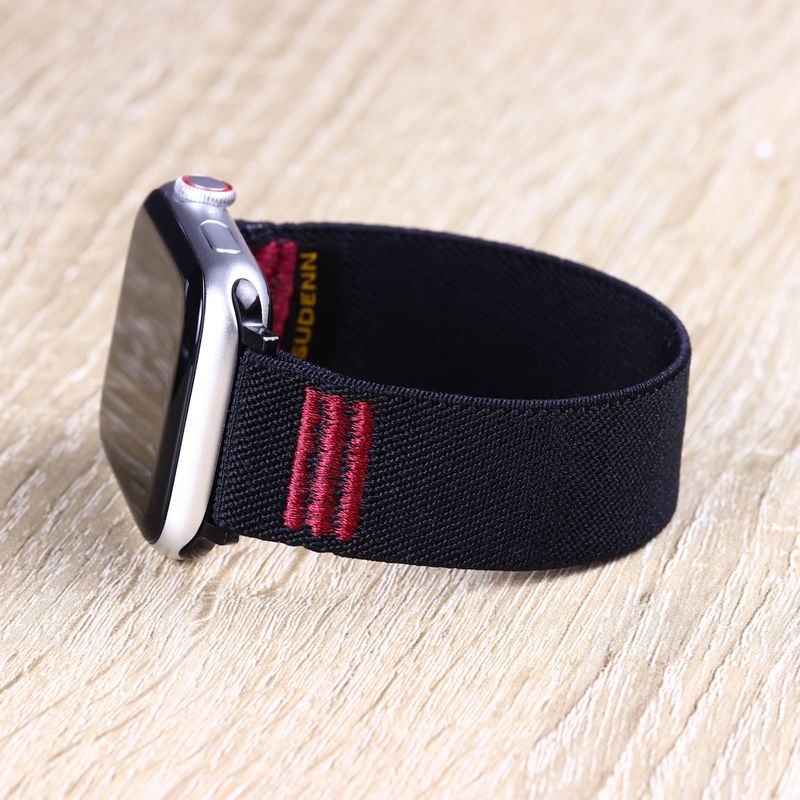 Solo Loop Band For Samsung Apple Google Pixel Fitbit Garmin Suunto Amazfit Huawei Polar Skagen Withings Citizen and more. 18mm 20mm 22mm 24mm 25mm. Vine Red