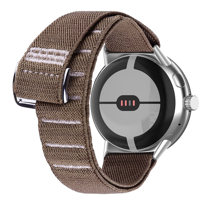 For GOOGLE PIXEL Watch 5 41mm 45mm Elastic Watch Band Exercise Strap for Women Men Nylon Fabric Replacement Strap G Hook and Loop Band