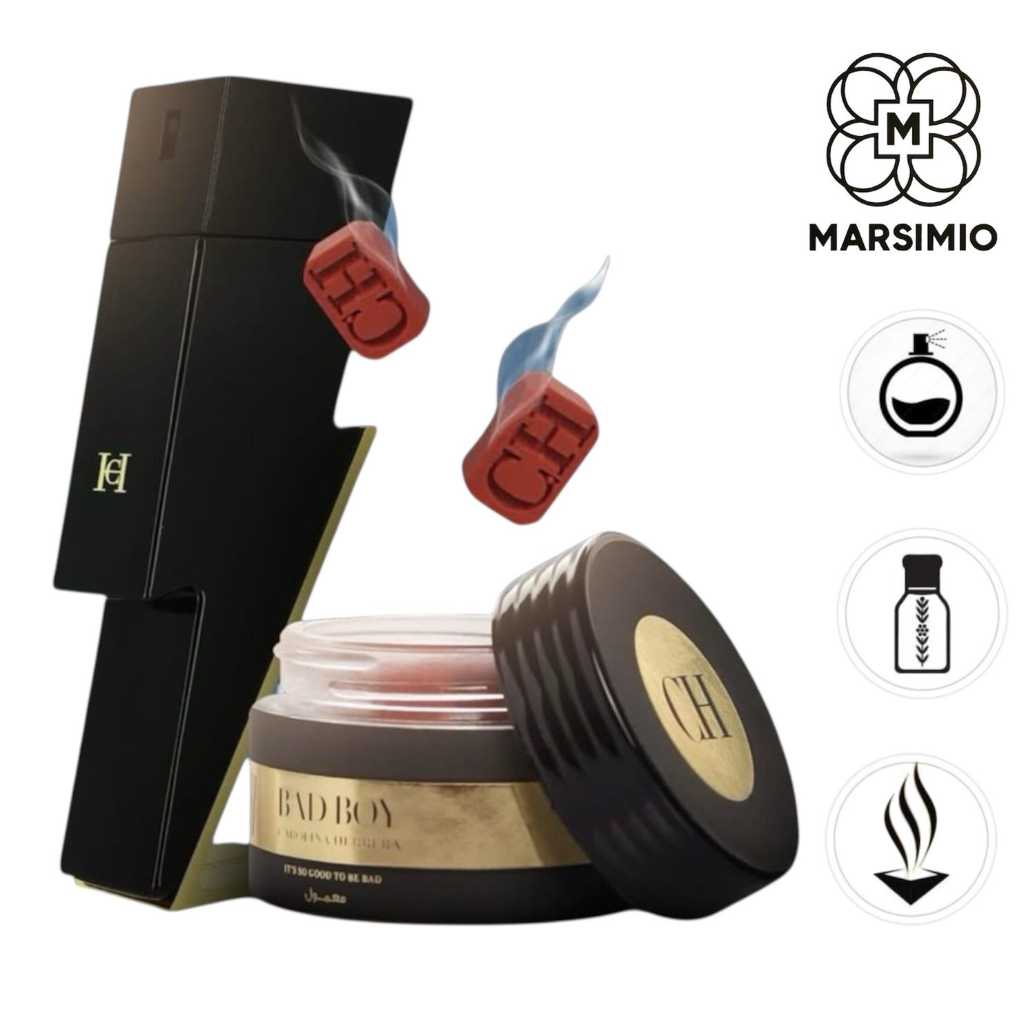 كبسولة البخور الذكي بخلاصة عطر CH Bad Boy