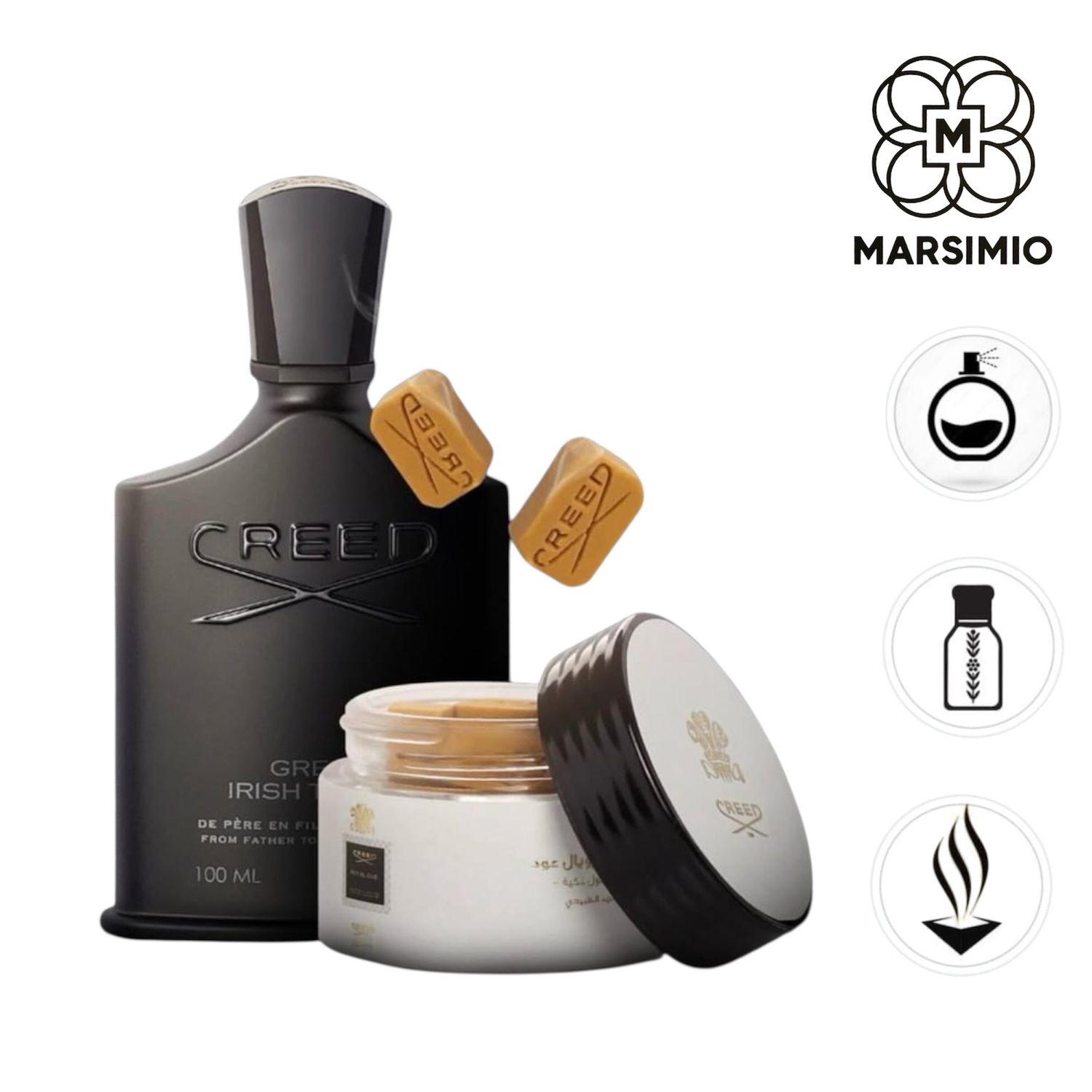 كبسولة البخور الذكي بخلاصة عطر CREED Green Irish Tweed