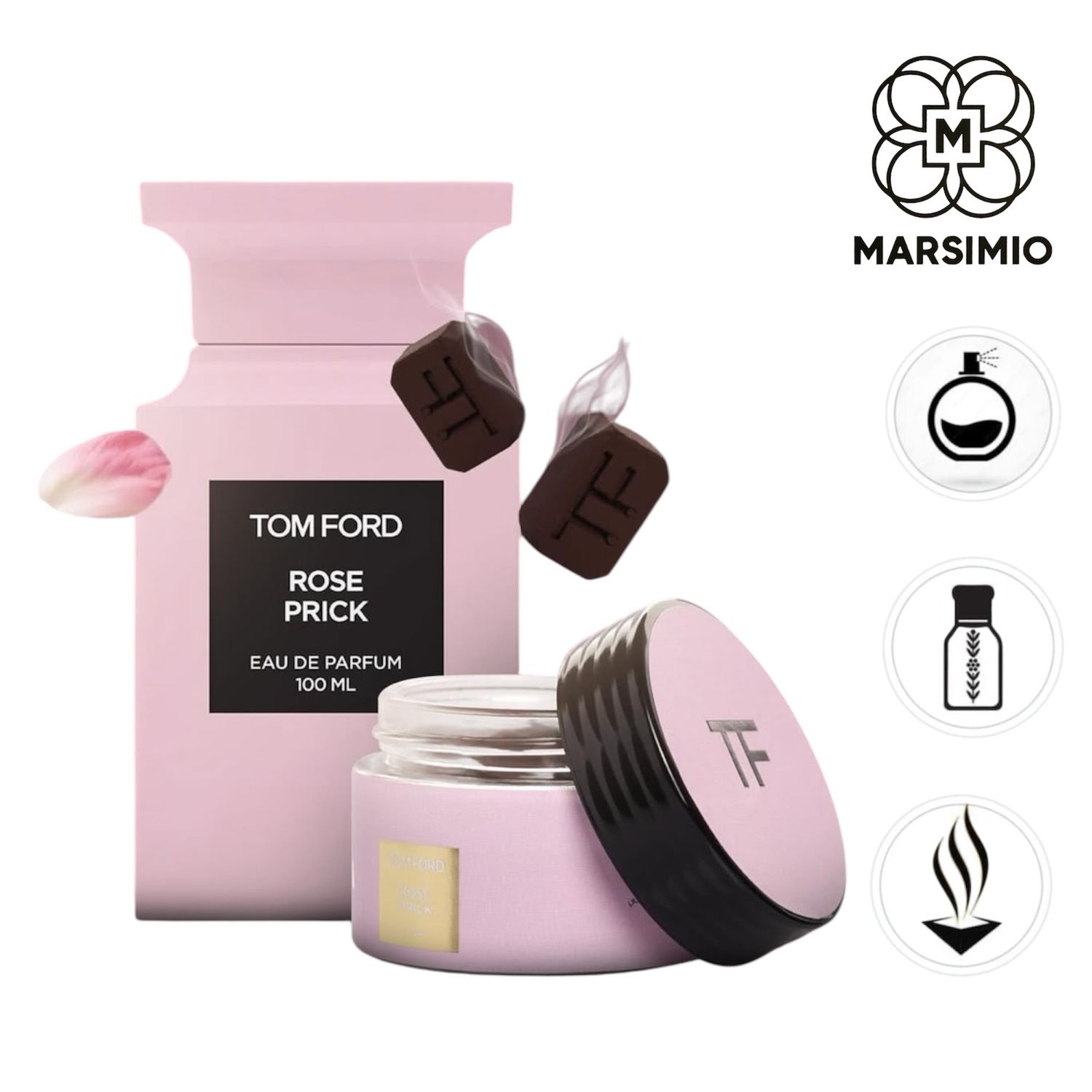 كبسولة البخور الذكي بخلاصة عطر TOM FORD ROSE PRICK