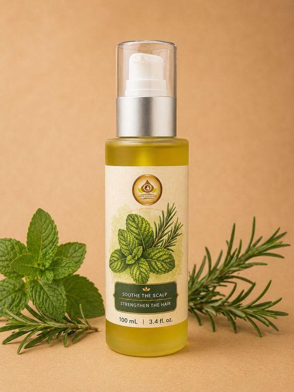 Peppermint Scalp &amp; Hair Oil | Huile Capillaire &amp; Cuir Chevelu À La Menthe Poivrée