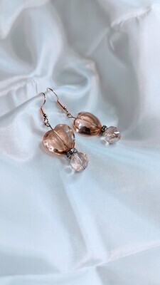 Pink Heart Earrings