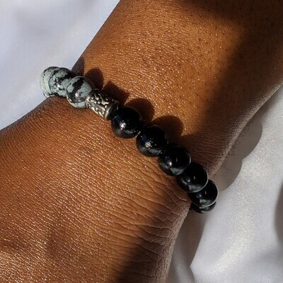 Black and Grey Men Bracelet