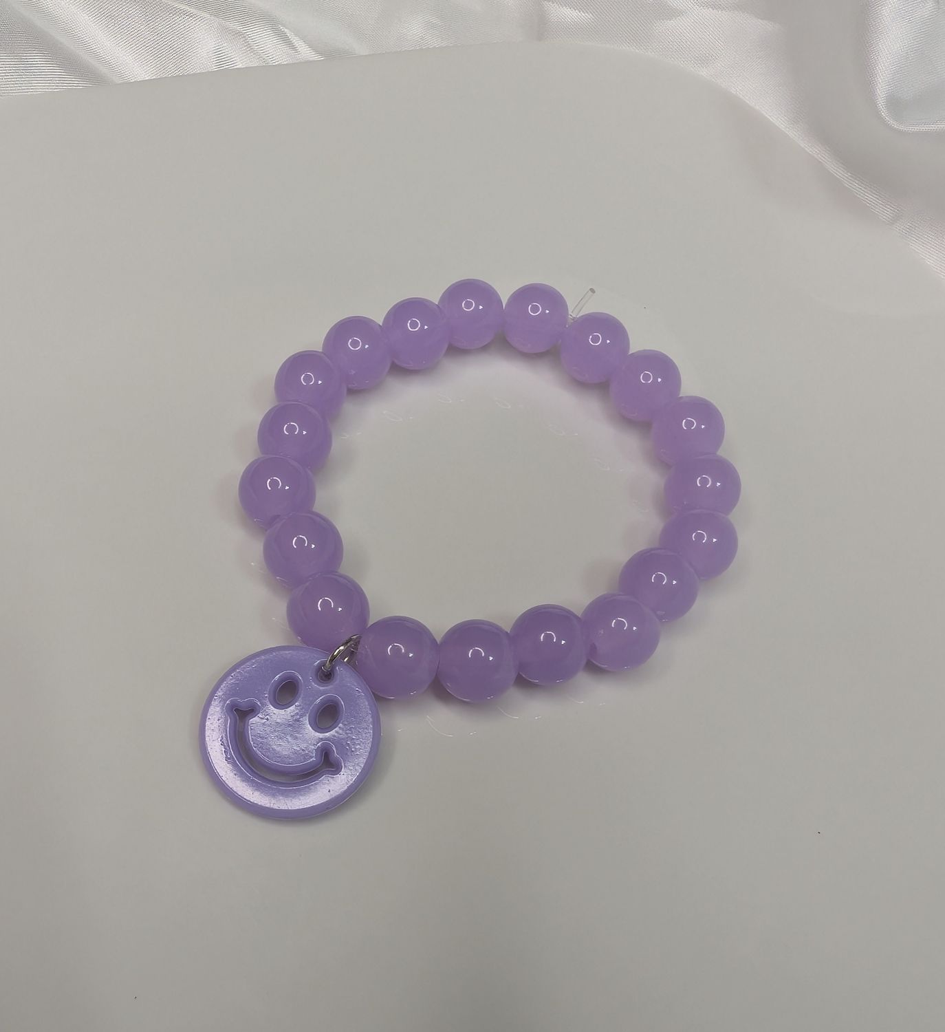 Light Purple Smiley Face Bracelet