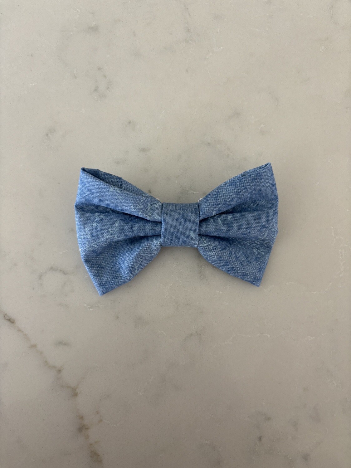 SMALL Blue Floral Bow Tie