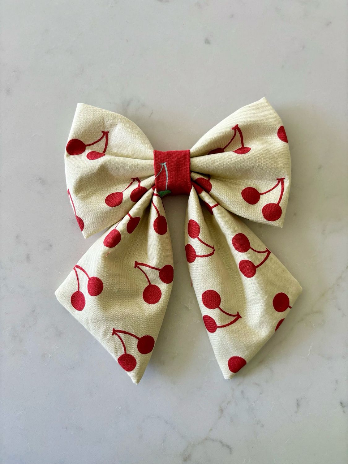 MEDIUM Colorblock Cherry Sailor Bow