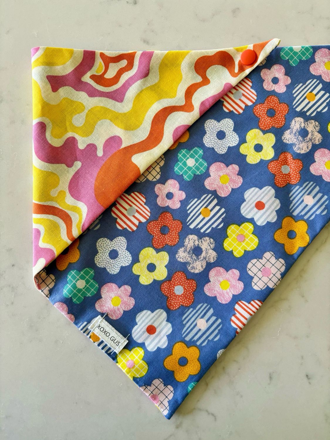 SMALL Groovy Blooms Bandana
