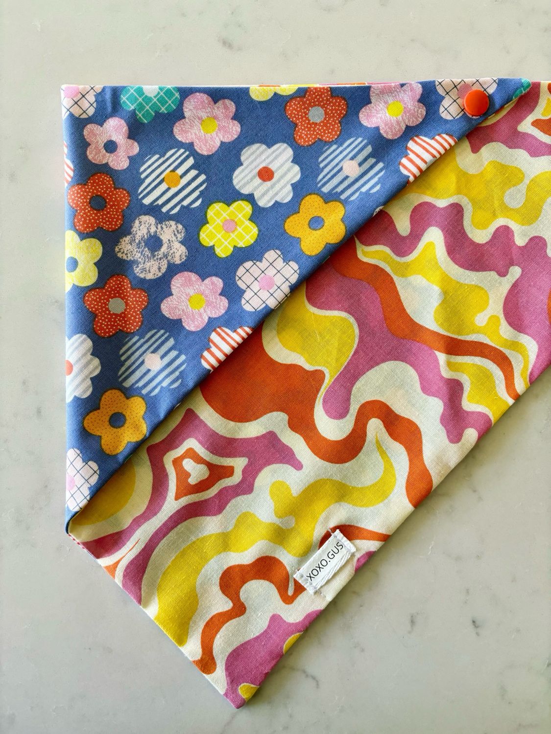 SMALL Groovy Blooms Bandana