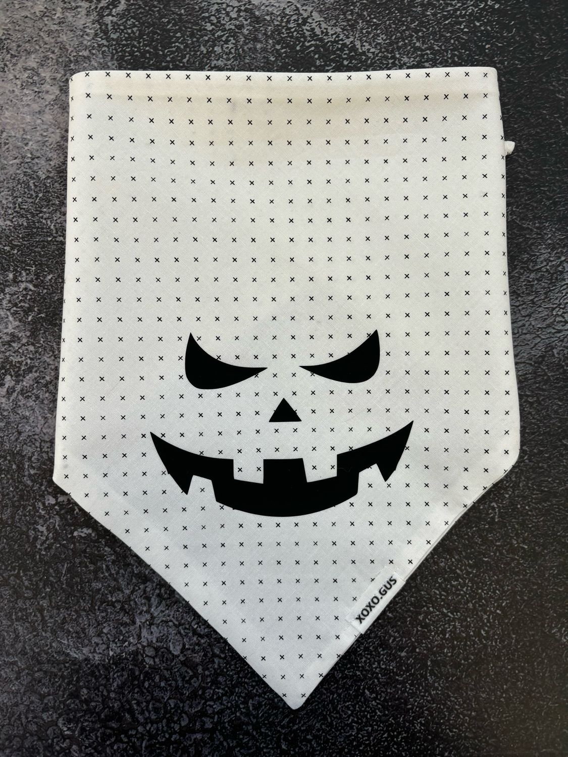 LARGE White Jack O Lantern Bandana