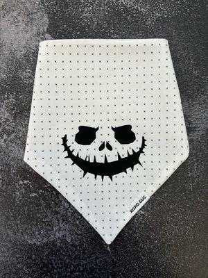 MEDIUM White Jack O Lantern Bandana