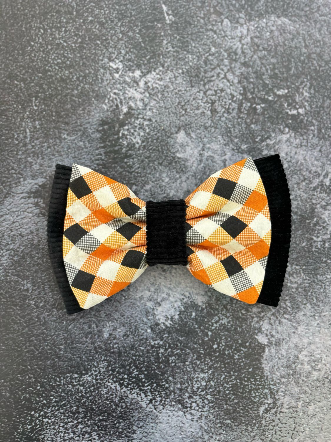 LARGE Checkered Bow Tie (Double Layered)
