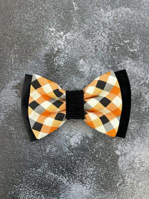 LARGE Checkered Bow Tie (Double Layered)