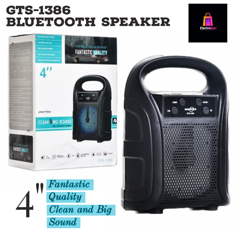 GTS-1386 Bluetooth Speakers High Quality Excellent Sound by GREOTICE