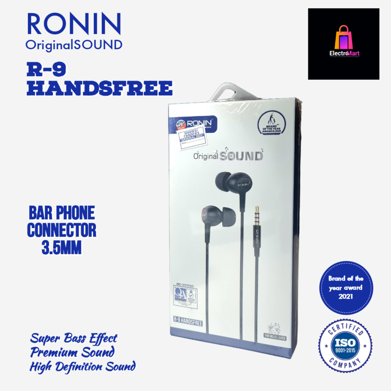 RONIN R9 Wired Handfree Original Bass