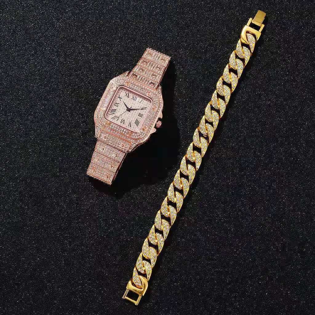 Hip Hop Bust Down Unisex Diamond Watch,
