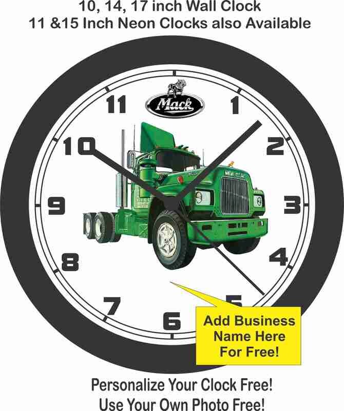 Mack R685ST Semi-Truck Wall Clock