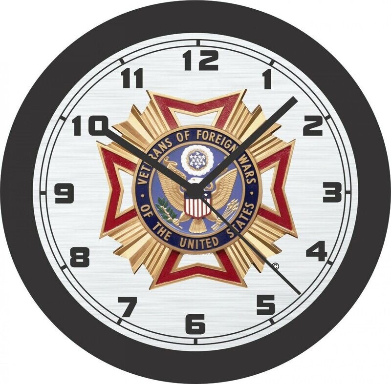 Veterans Of Foreign Wars 15 Inch Neon Wall Clock-Your Choice Of 6 Colors