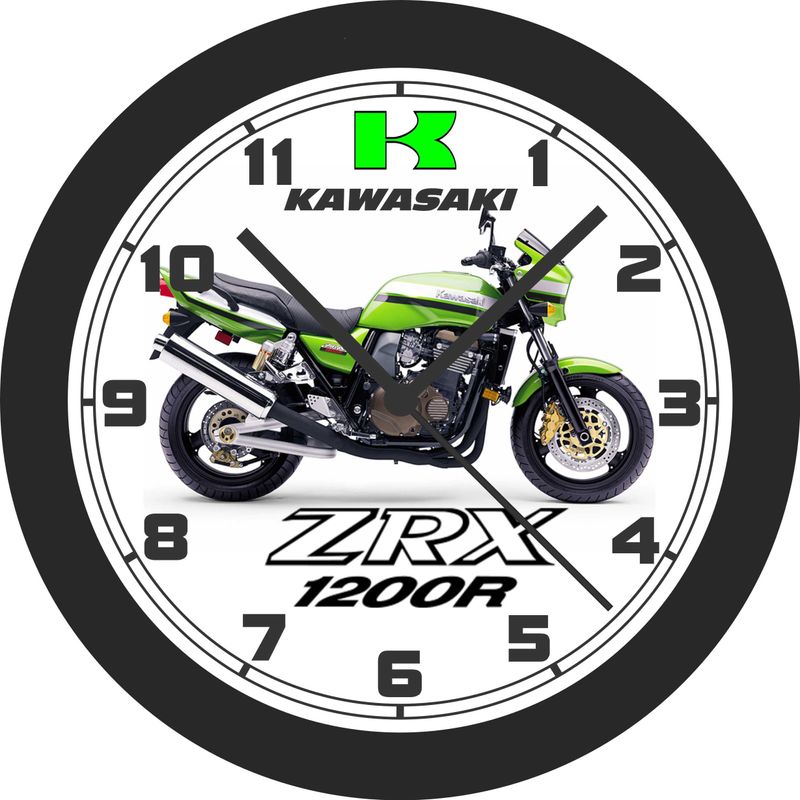 Kawasaki ZRX1200R Superbike Wall Clock-Choose 1 of 5 Colors