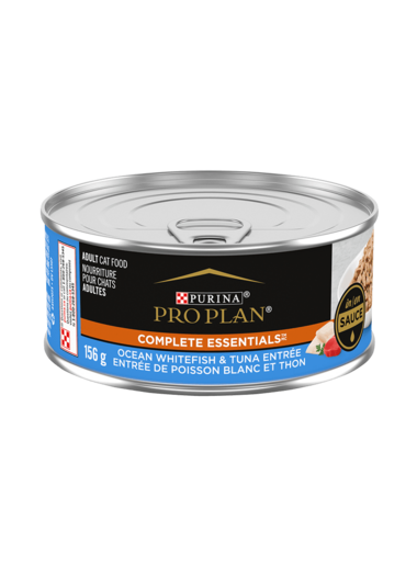 Pro Plan / Chat / Complete Essentials / entrée de poisson blanc et thon / en sauce / 156 g (5.5 oz)