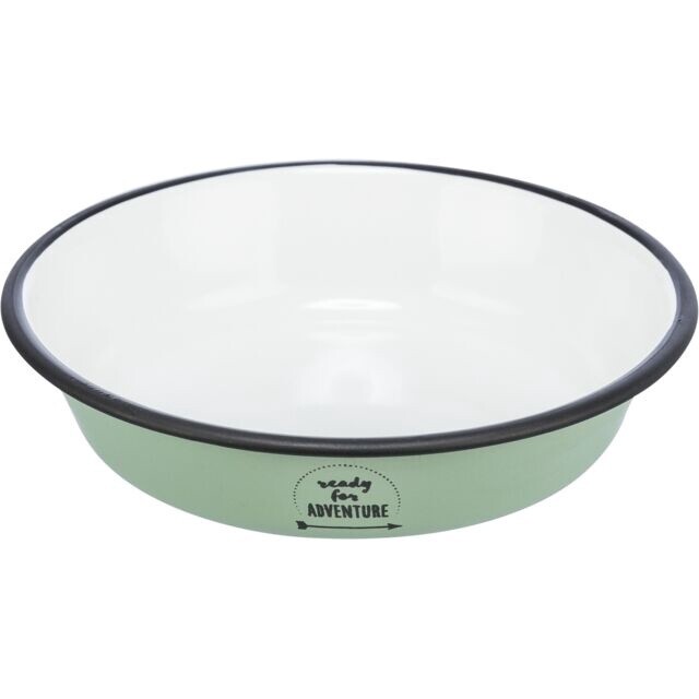 Trixie / Bol émail &amp; stainless vert, Format: 200 ml
