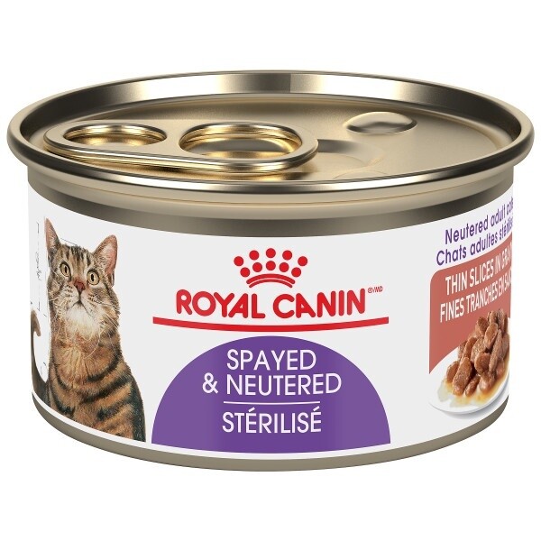 Royal Canin / Chat / stérilisé / fines tranches en sauce / 85g (3 oz)