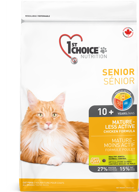 1st Choice Chat senior m/actif poulet