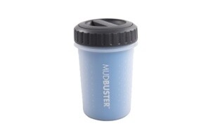 Dexas / Chien / MudBuster avec couvercle, Format: Moyen, Couleur: Bleu
