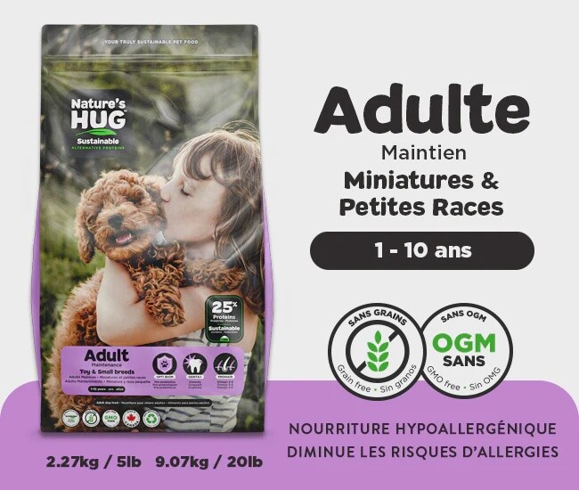 Nature&#39;s Hug / Chien / Adulte maintien / Mini et petite race, Format: 2.27 kg (5 lb)