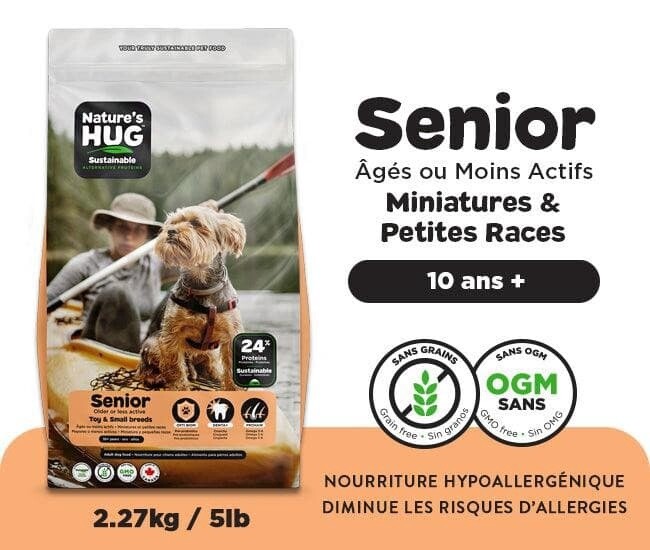Nature&#39;s Hug / Chien / Senior / Mini et petite race / 2.27 kg (5 lb)