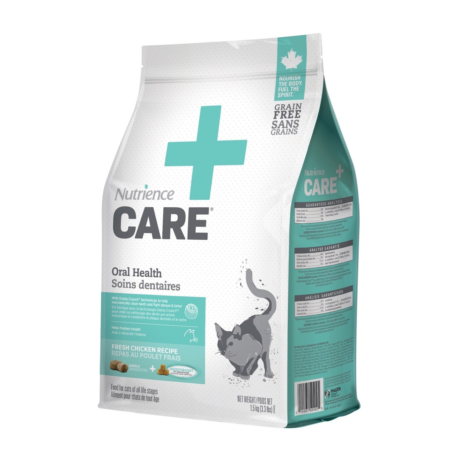 Nutrience Care / Chat / Soins dentaires, Format: 1,5 kg (3,3 lb)