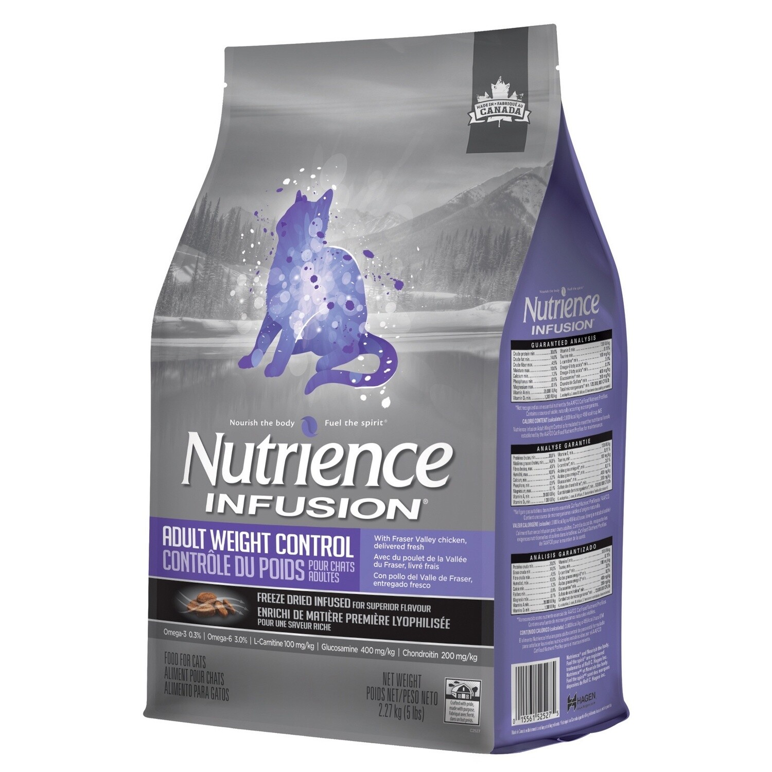 Nutrience Infusion Chat adulte Contrôle du poids, Poulet, Format: 2,27 kg (5 lb)
