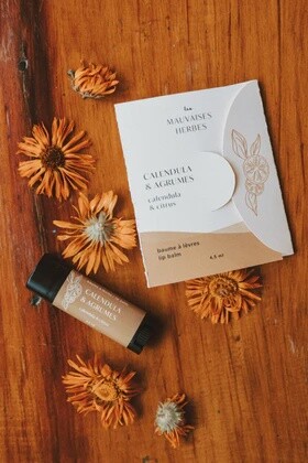 Les Mauvaises Herbes / Baume à lèvres calendula &amp; agrumes