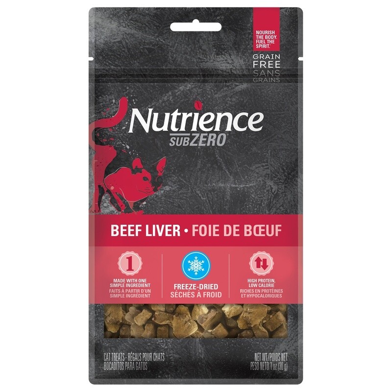 Nutrience Subzero / Chat / séchés à froid / foie de bœuf / 30 g (1 oz)