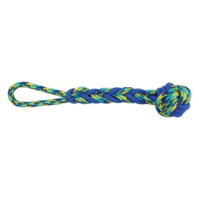Zeus 2.0 / Chien / balle en corde et en TPR à tirer Fitness / 40,6 cm (16 po)