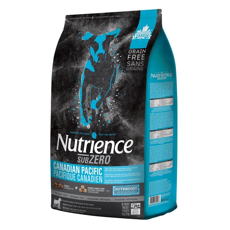 Nutrience Subzero / Chien / sans grains / Pacifique canadien / 10 kg (22lb)
